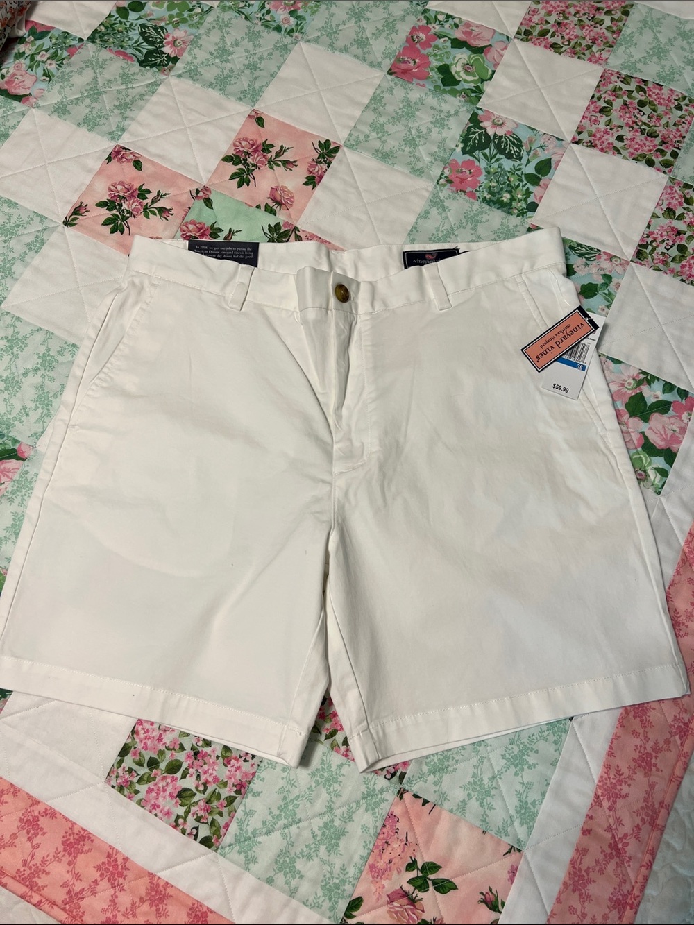 Men's White Chino Shorts